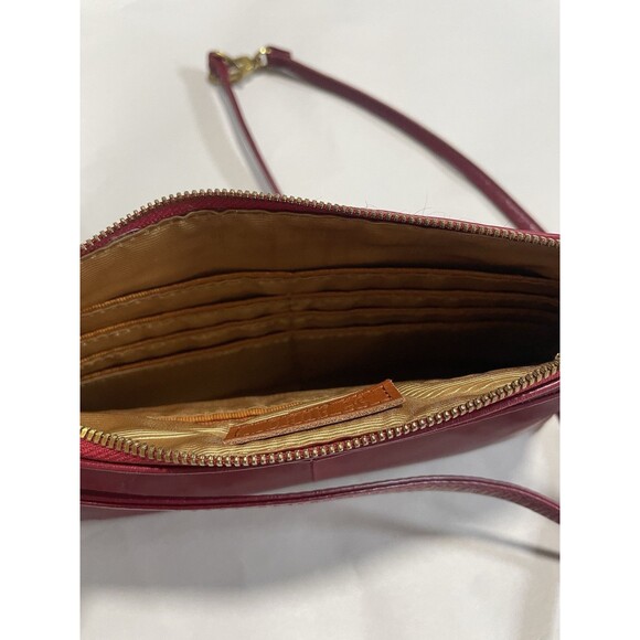 DARCY by Hobo Bags Crossbody Calf Hair  3-in-1  Shoulder Bag Wristlet Red Gold - Picture 6 of 7